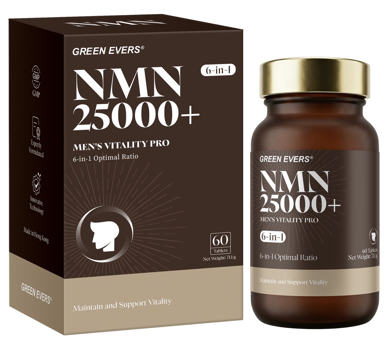 NMN 25000+ 男士煥活片 (60片)